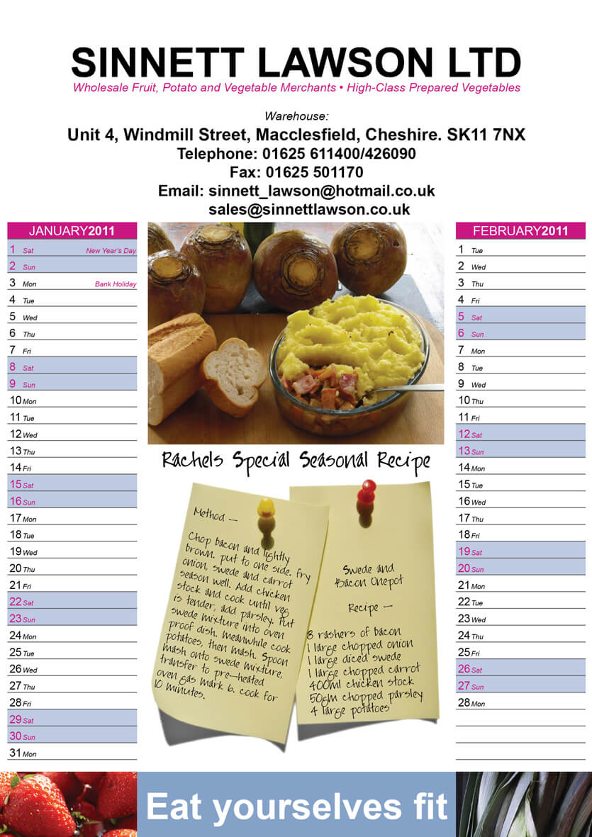 Corporate calendars are a great way to advertise
